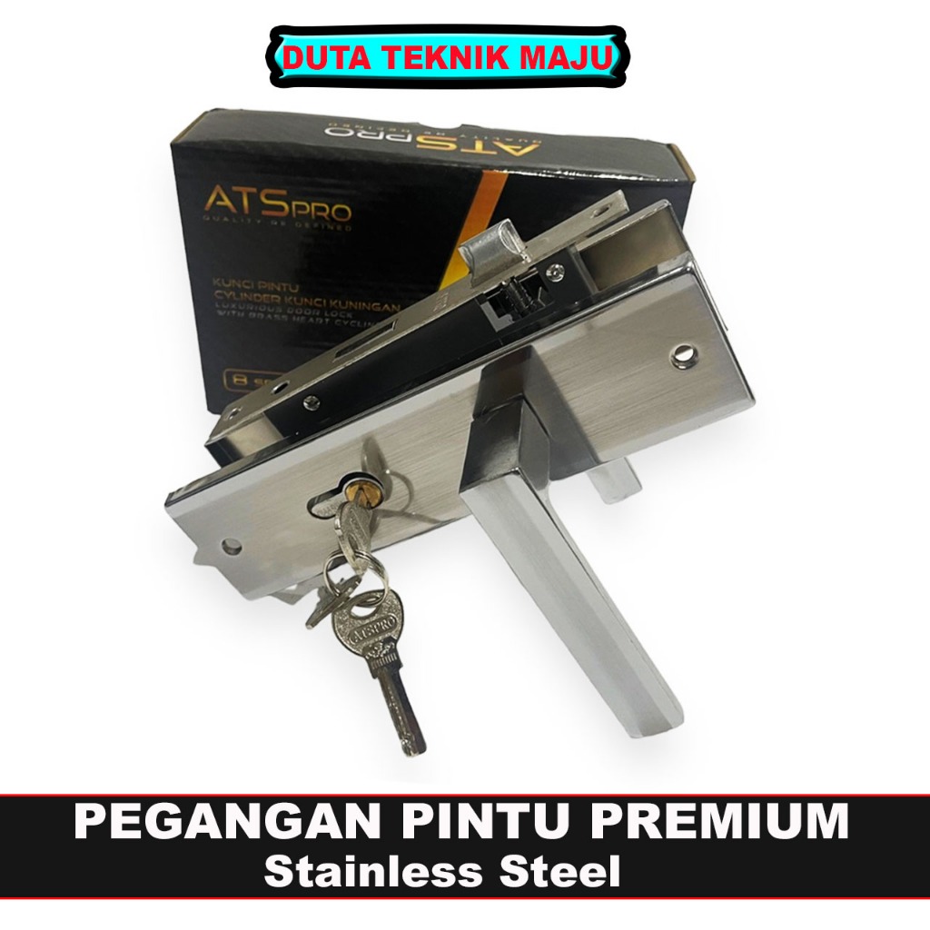 ATS PRO Kunci Pintu Rumah Ukuran Kecil / Handle Hendel Handel Pintu Set Komplit / Kunci Pintu Cylind