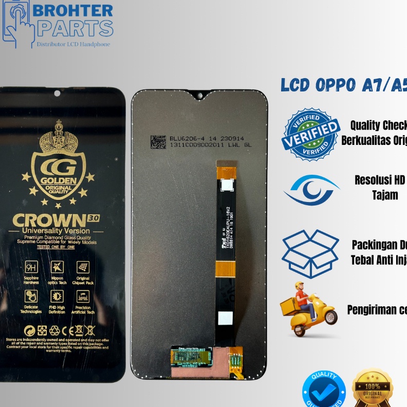 COD LCD TOUCHSCREEN OPPO A7  A5S  A12  REALME 3  REALME 3i ORIGINAL FULLSET ORI CROWN