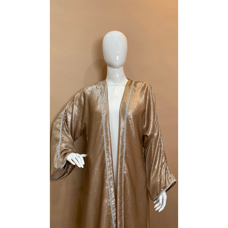 ZEHRA ABAYA ABAYA SILK SANTORINI SPARKLE ABAYA SIMPLE ABAYA ELEGANT