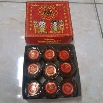 

FSASH SALE Dodol Cina Mini Isi 9 Pcs Kue Keranjang Mini Kue Imlek