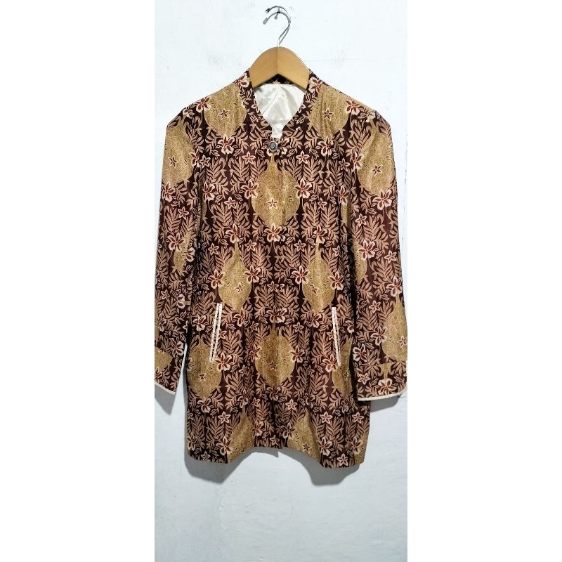 Atasan Baju Kemeja Tunik Batik Wanita Halus Cantik