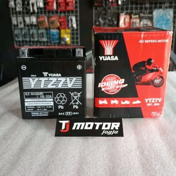 AKI MOTOR YUASA YTZ7V ORIGINAL UNTUK MOTOR NMAX LEXY AEROX OLD