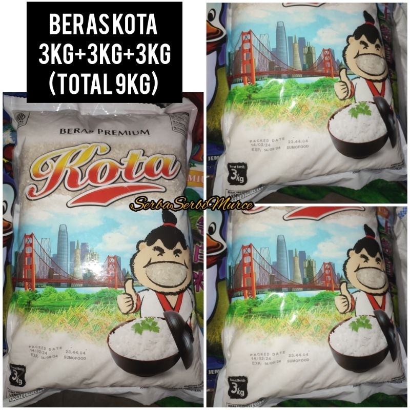 

Beras Premium Kota / Berat Zakat 3kg+3kg+3kg (Total 9kg)