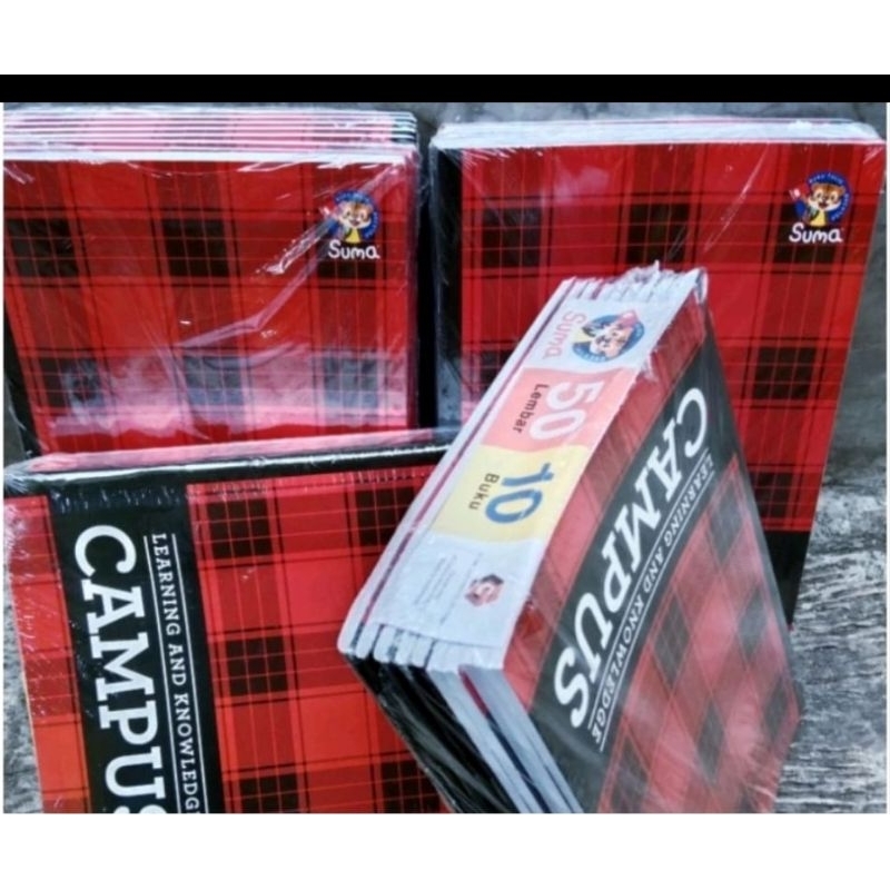 

Promo isi 5 pcs buku / buku tulis suma campus 50 lembar / buku catatan ukuran boxy