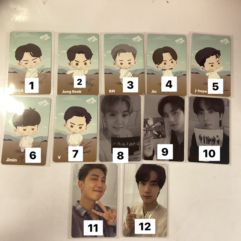 PHOTOCARD BTS PROOF OFFICIAL