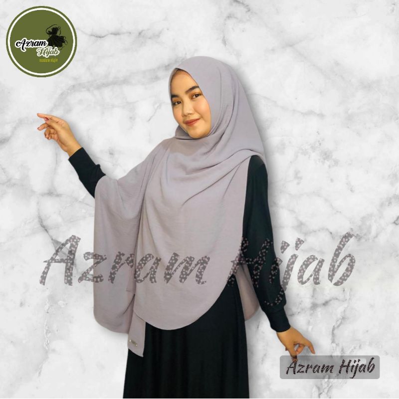 AzrA๓ ħÏﻝAB_Hijab Pashmina Oval Crinkle Jumbo 200cm