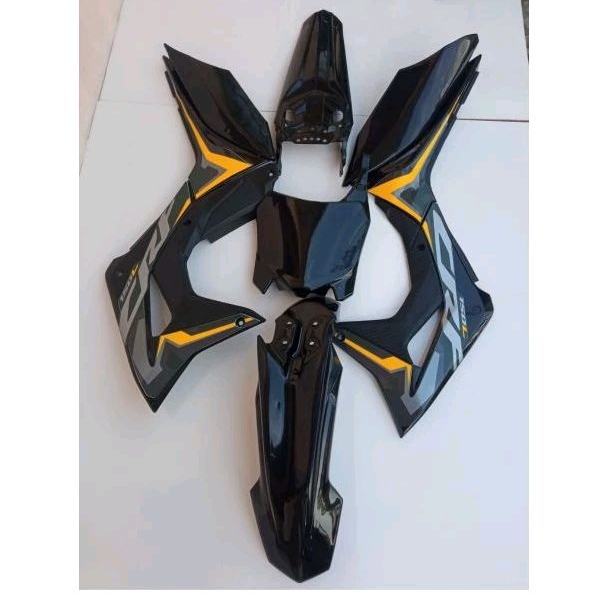 Body CRF 150 L fulset hitam kuning 2022 Cover bodiset CRF 150L volet CRF 150 L 2022 merek