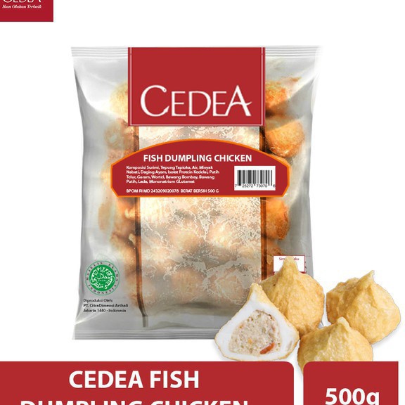 

Ready Stok Cedea Dumpling Ikan Isi Ayam dan Keju 5 gr