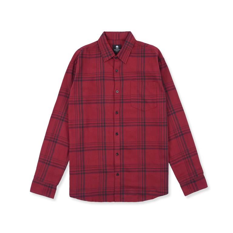 Hommes Apparel FS073 Maignan Red Flannel Shirt