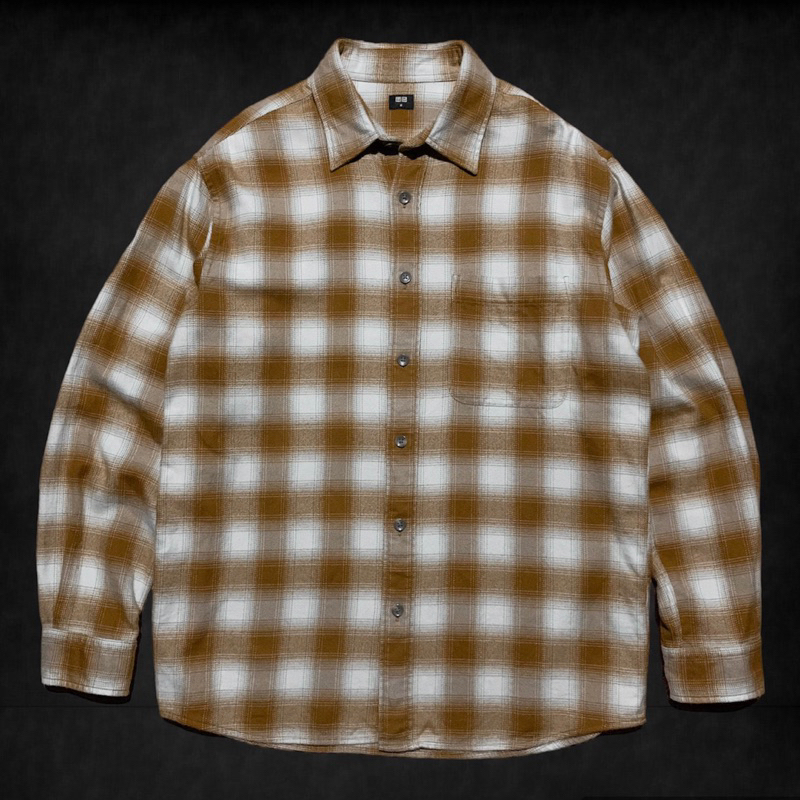 flanel veterano UNQLO mustard second original