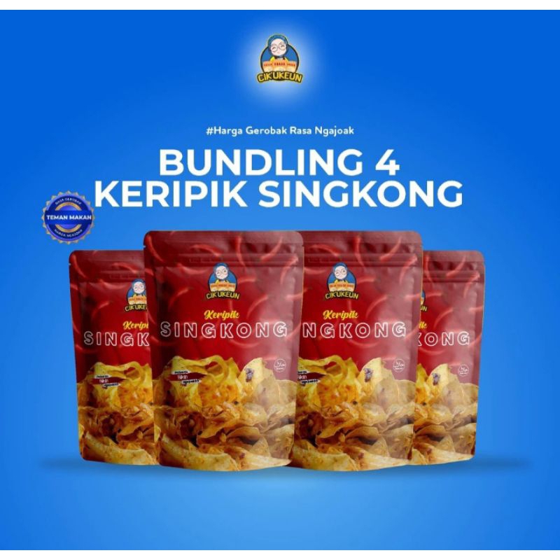 

KERIPIK SINGKONG PEDAS - GURI - RENYAH - KRISPIH - CIK'EMAM X CIK'UKEUN