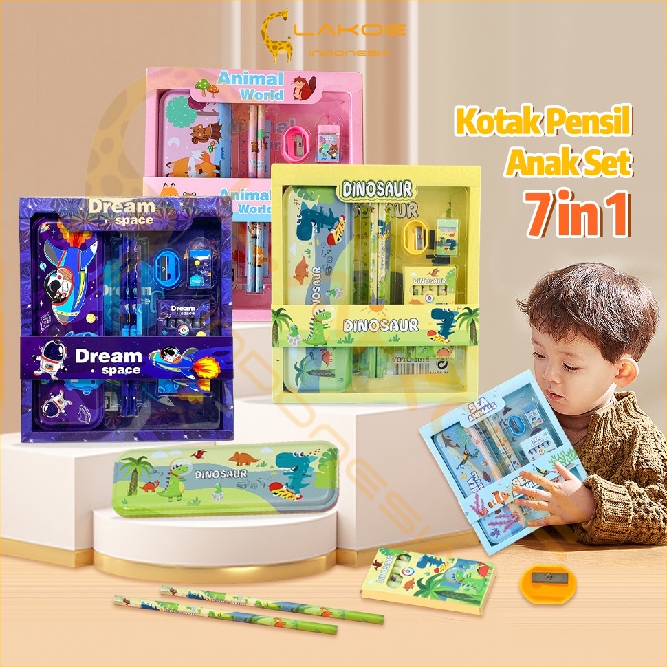 

QDV872 XC26619 LAKOE Kotak Pensil Anak Set StationeryAlat Tulis Kotak Pensil KarakterAlat Tulis set Lengkap
