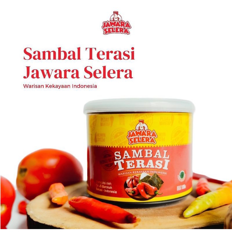 

Sambal Terasi Home Made Jawara Selera Halal Terdaftar (135gr)