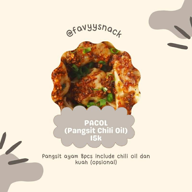 

PANGSIT AYAM TULANG RANGU/PANGSIT AYAM FROZEN/PANGSIT AYAM CHILI OIL 10 PCS/15.000