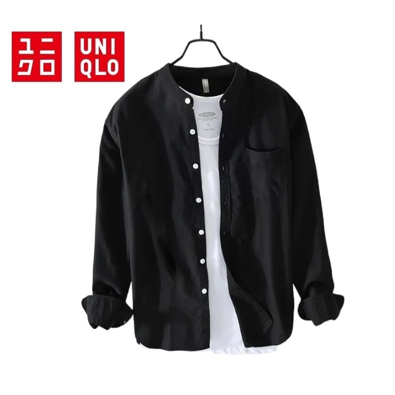 uniqlo kemeja putih pria-kemko putih polos-kemeja shanghai pria-kemeja uniqlo putih pria