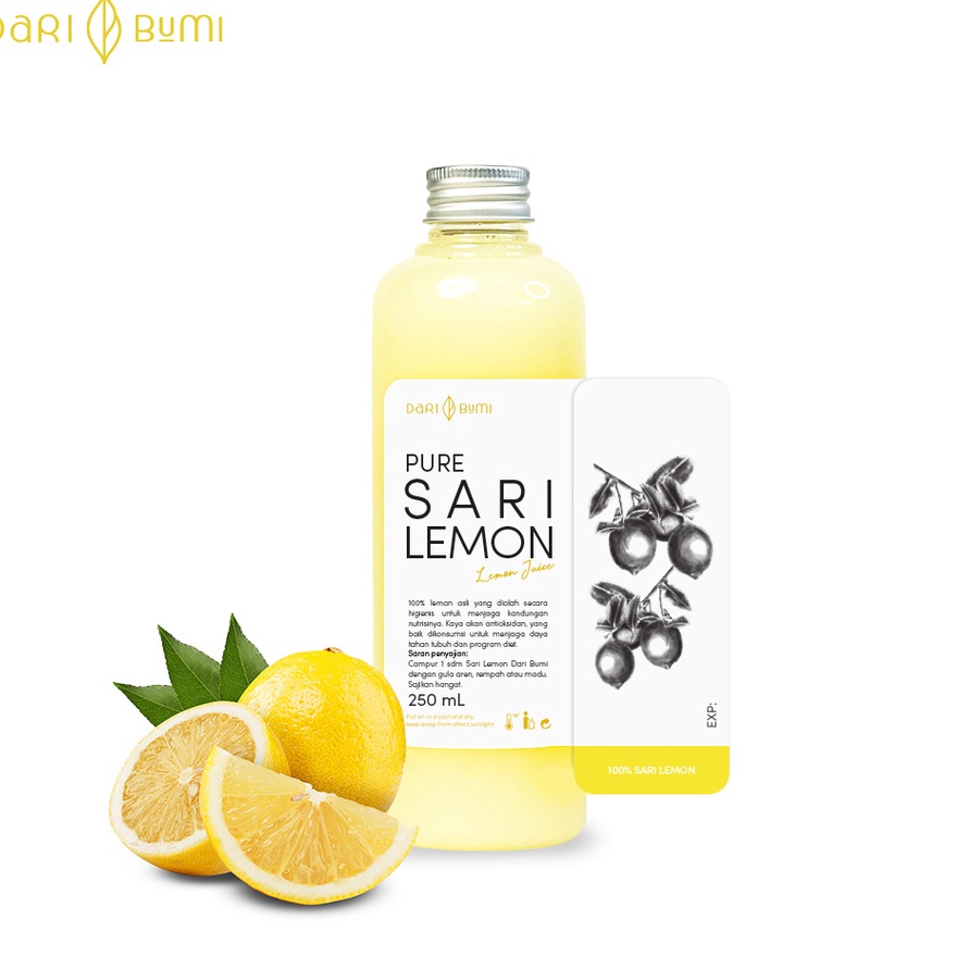 

D2289 Dari Bumi Sari Lemon 25 Ml Minuman Diet Halal Premium Pure Original