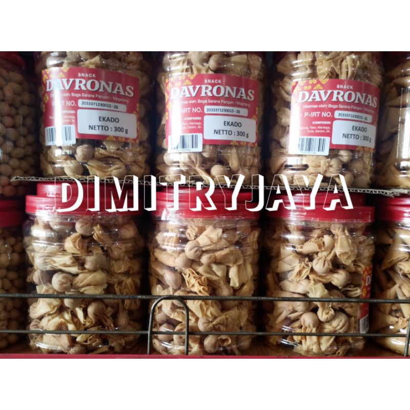 

Ekado Davronas 300 gram Toples / Oleh Oleh Magelang Temanggung Wonosobo Yogyakarta / Keripik Kerupuk Cemilan Snack