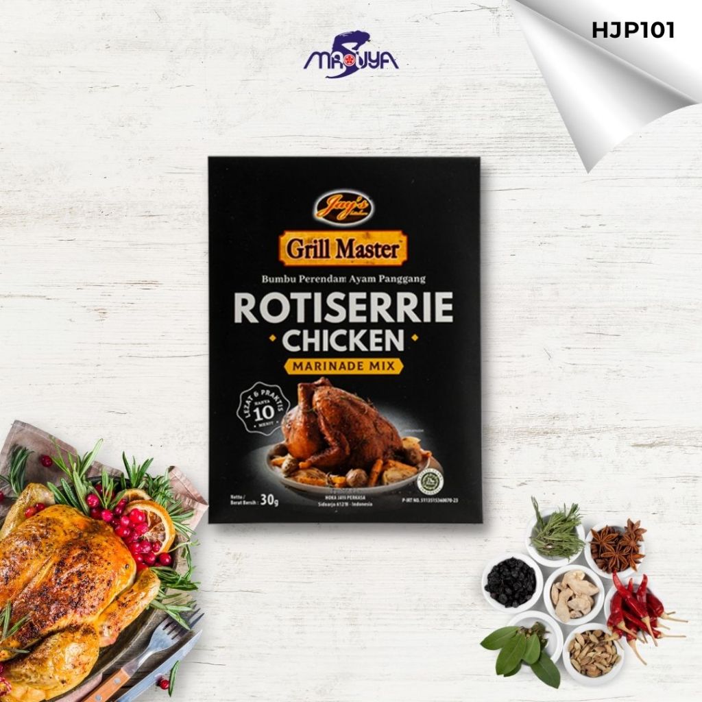 

JAY'S GRILLMASTER ROTISSERIE CHICKEN MARINADE MIX 30gr - HJP101
