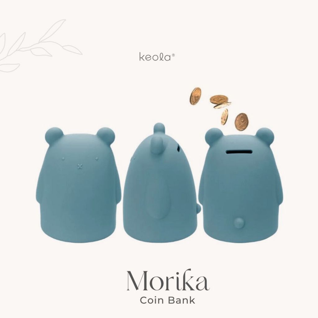 MD- Keola Silicone Morika Coin Bank | Saving Bank Education | Celengan Anak untuk Edukasi bahan Sili