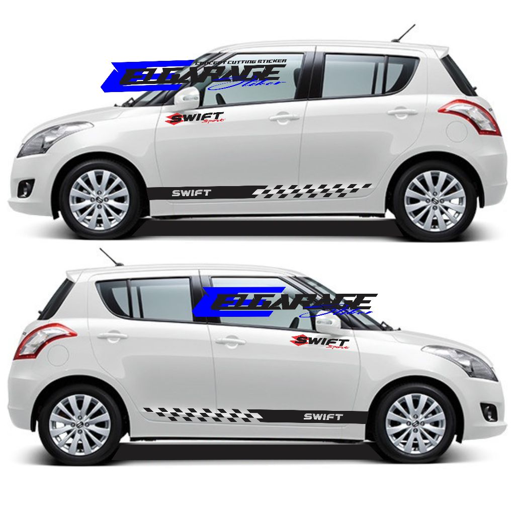 sticker mobil swift sticker variasi body mobil suzuki swift