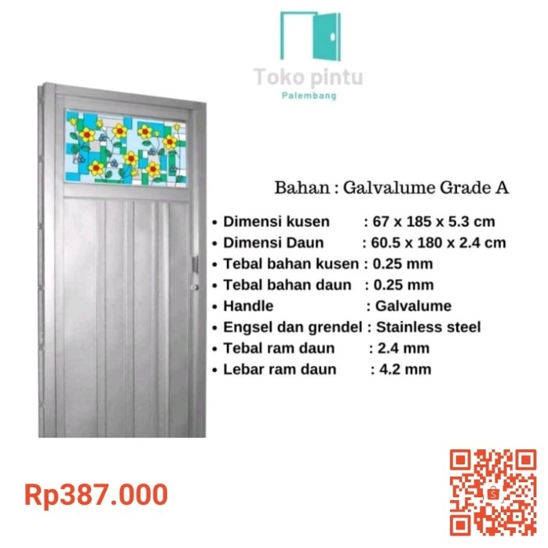 PINTU KAMAR MANDI I PINTU GALVALUME I PINTU MINIMALIS I PINTU ANTI KARAT I PINTU MODERN I PINTU BAJA