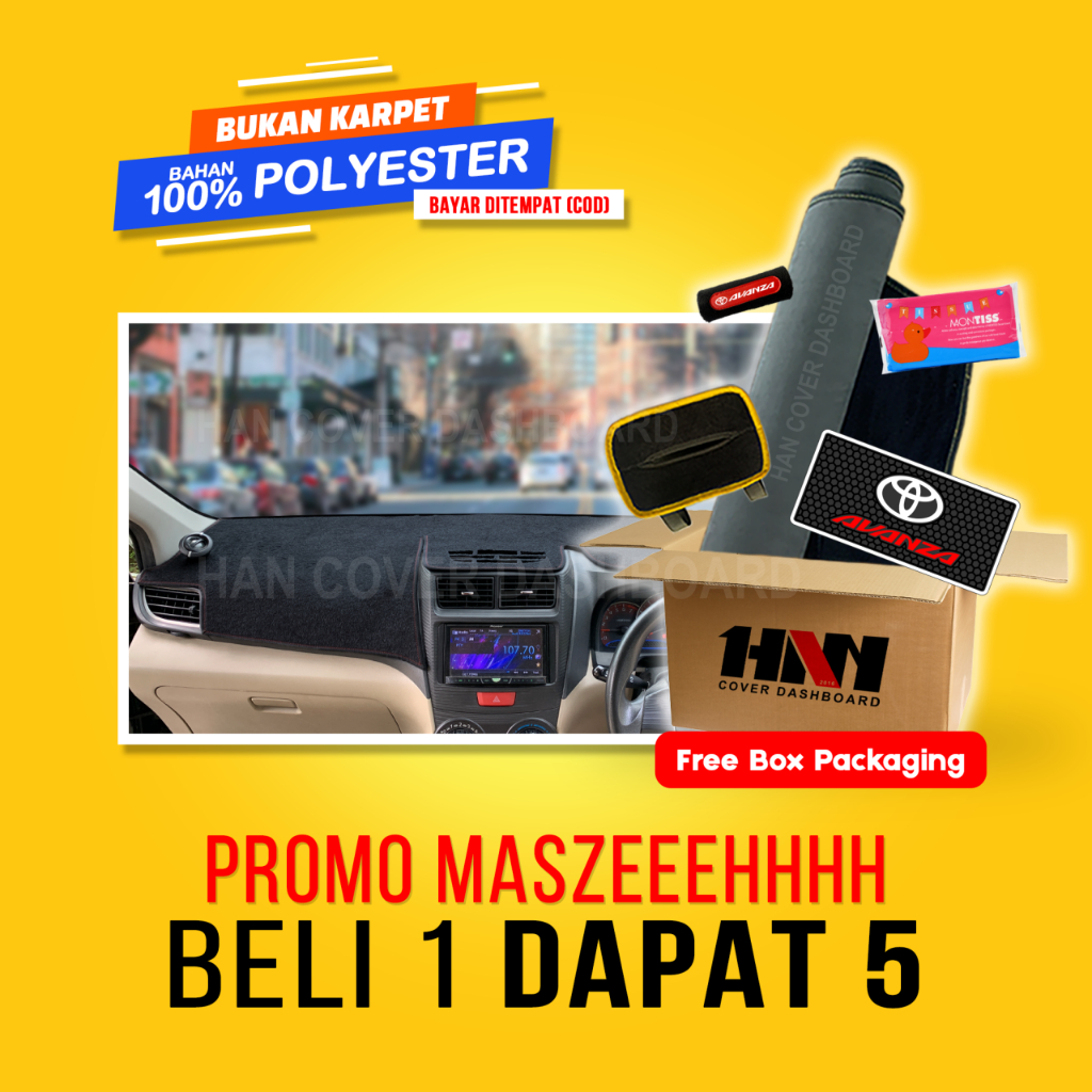 COVER DASHBOARD MOBIL ALL NEW AVANZA - KARPET ALAS PELINDUNG DASBOARD TOYOTA 2012 2013 2014