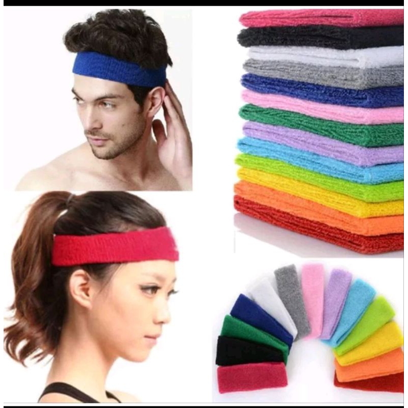 Headband Sport Polos / Ikat Kepala Olahraga