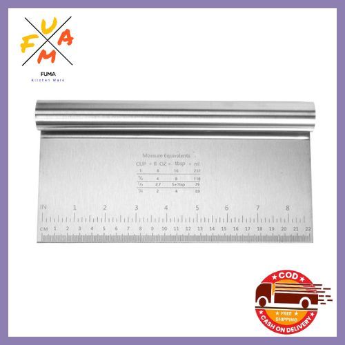 Scraper Stainless Steel / Scrap Adonan 20CM / Scraper Stainless 20 CM Tahan Panas Tahan Karat