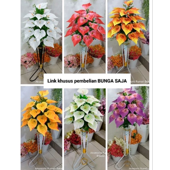 BRY378 HEMAT PROMO GROSIR BUNGA ARON PANDA ARTIFICIAL 24 KUNTUM  BUNGA ANTHURIUM 24 KUNTUM  BUNGA SA