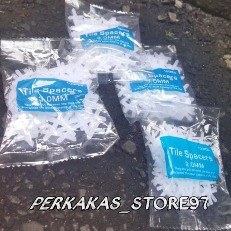 Tile spacers 2mm 3mm spacer kramik granit pengatur pemasangan keramik granit spacer nat kramik grani