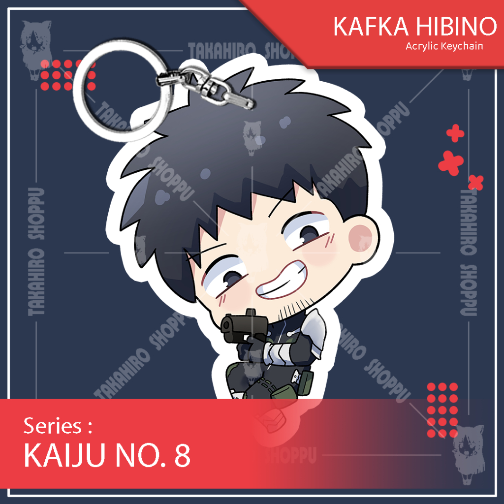 Ganci / Gantungan Kunci / Keychain Akrilik Kaiju No. 8 KAFKA HIBINO
