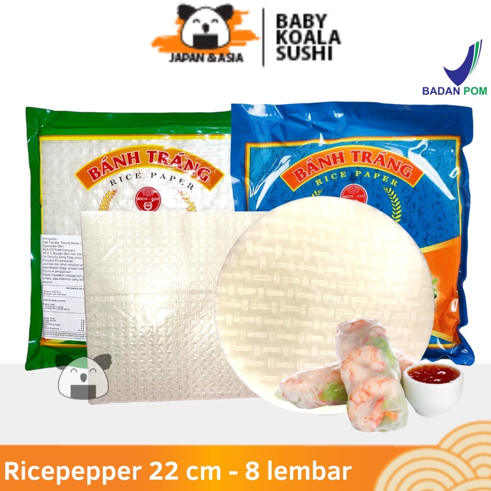 

SPI855 FASH SALE BANH TRANG Vietnam Rice Paper 22 cm 8 s Kulit Lumpia Springroll Import