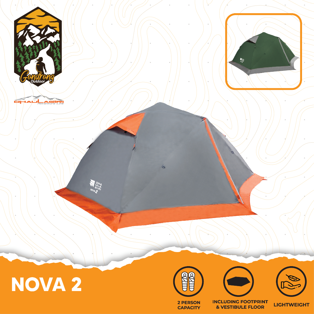 TENDA NOVA 2 DHAULAGIRI TENDA 2 ORANG RASA 3 ORANG