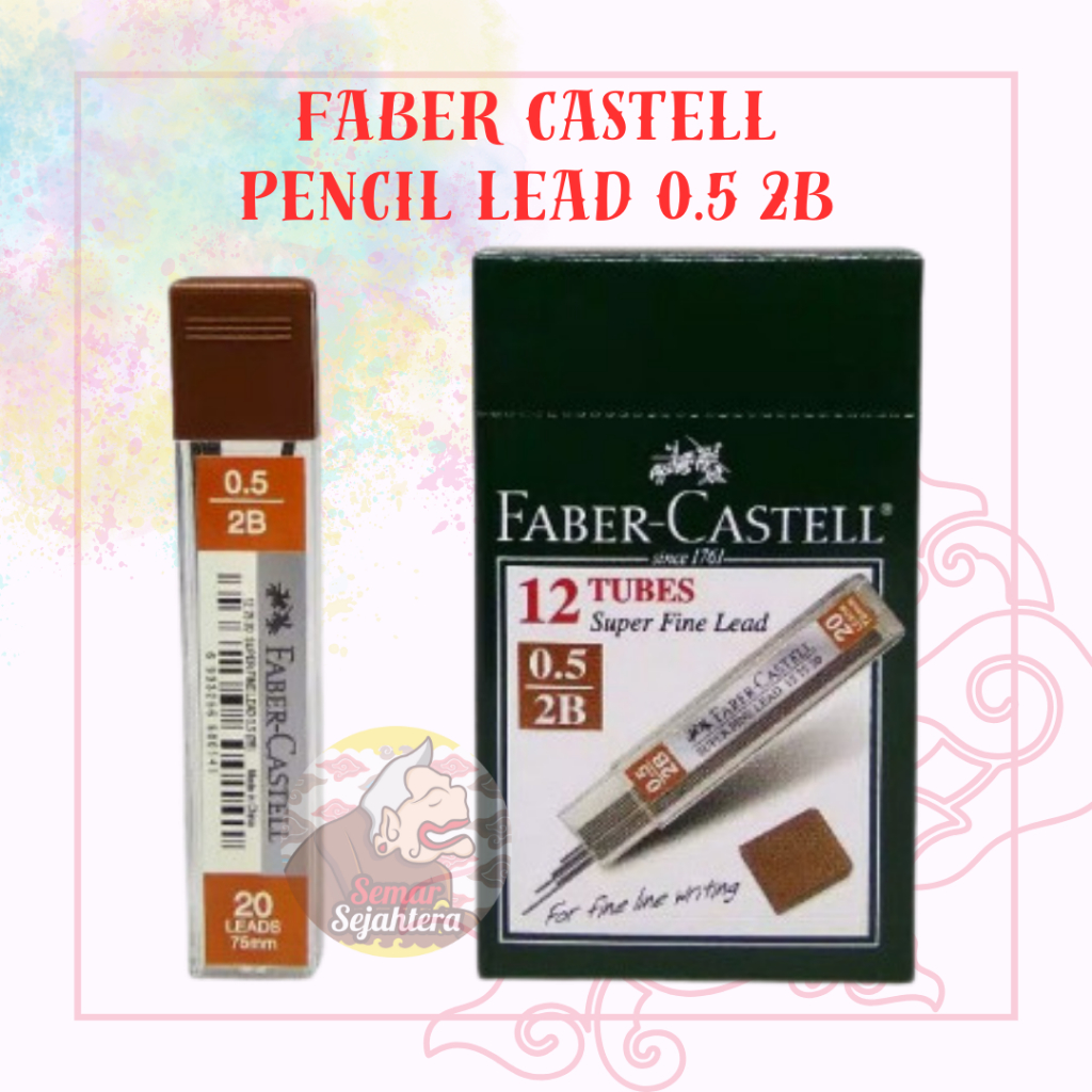 

[PCS] ISI PENSIL / PENSIL LEAD FABER CASTELL 0.5 MM 2B*