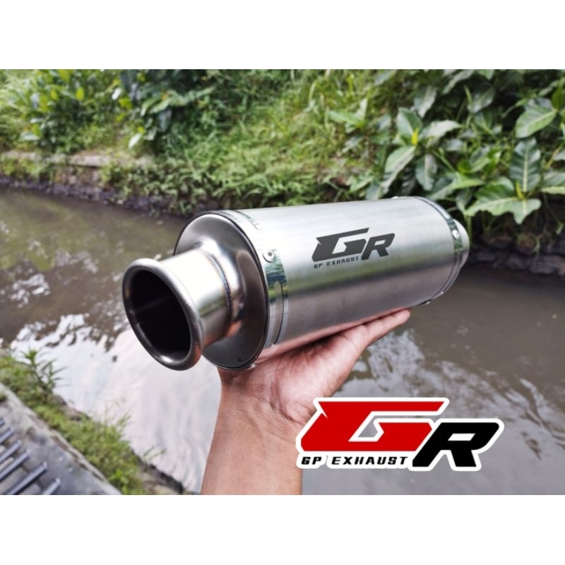 Silincer original gr type gp6 short panjang 25cm inlet 50mm