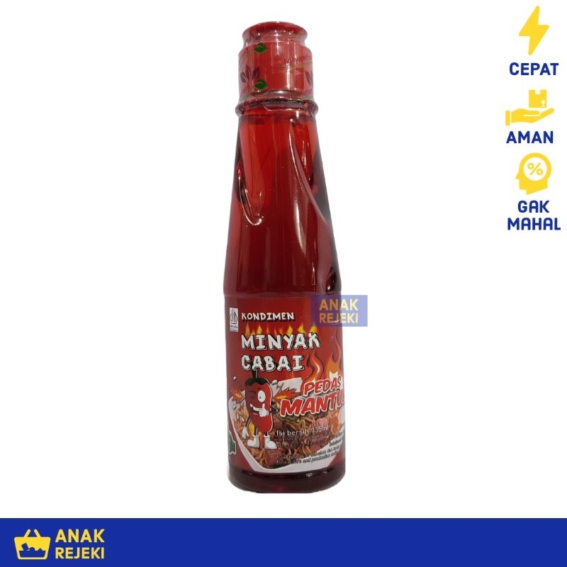 

Minyak Cabe Pedas Mantul 135ml - Chili Oil Pedes Cabai Kondimen Halal