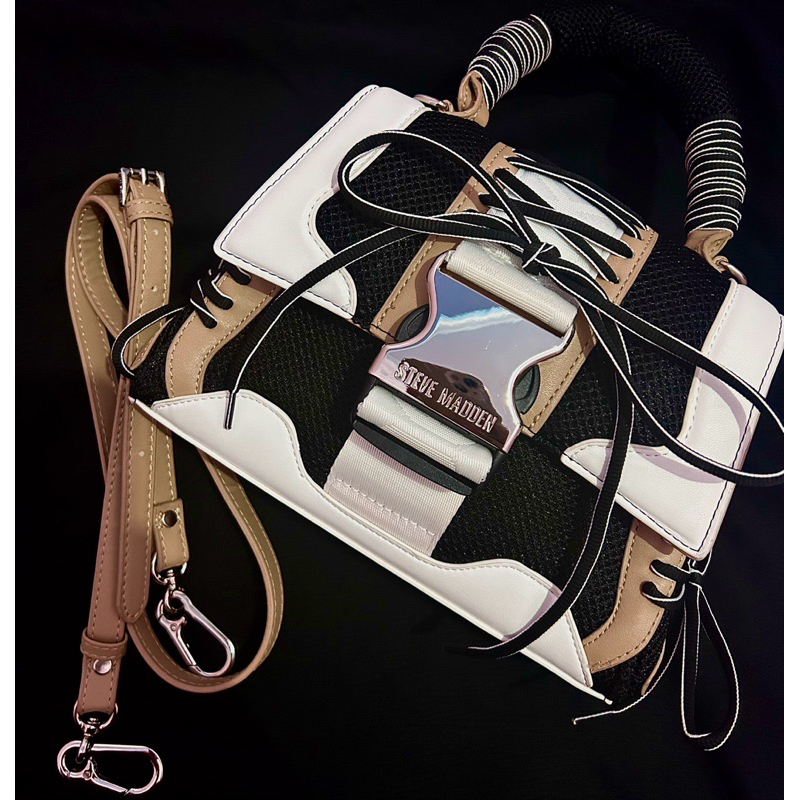 Steve Madden BDIEGO Women's Crossbody Bags - BLACK/TAN