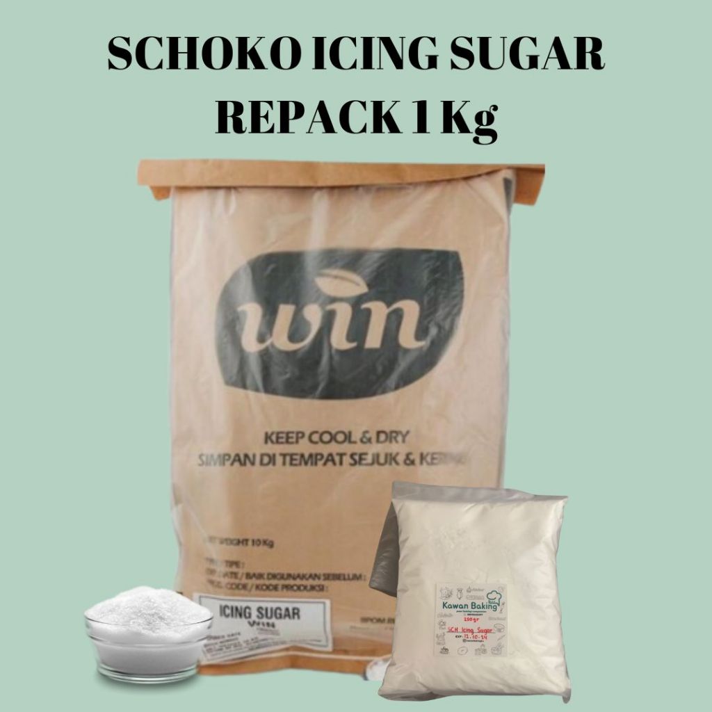 

SCHOKO ICING SUGAR - GULA HALUS, GULA ICING REPACK 1KG