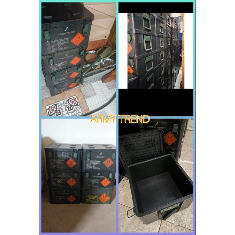 KOTAK PELURU TNI PINDAD / BOX PELURU ASLI PINDAD TNI / KOTAK PELURU BEKAKAS / KOTAK PELURU BENGKEL