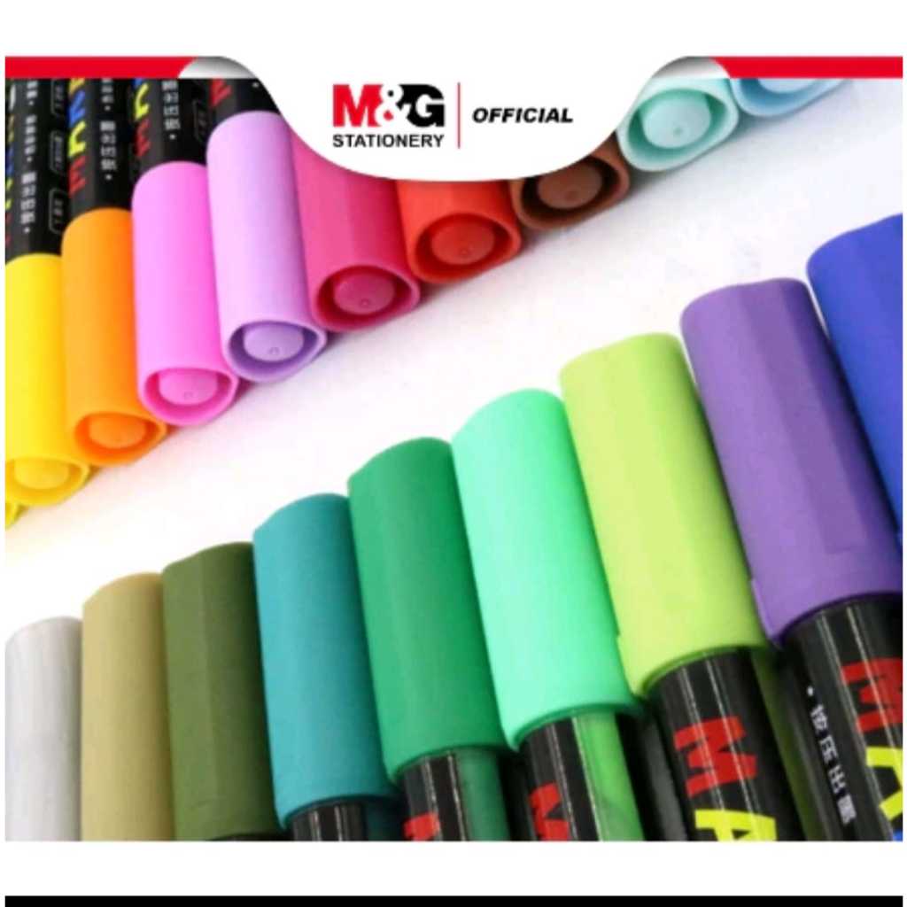 

M&G spidol akrilik acrylic marker multi fungsi paint marker segala merek permukaan no 1 di dunia