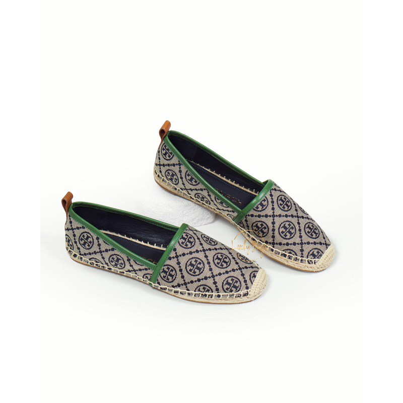 tory burch T monogram espadrille jacquard (authentic / original)
