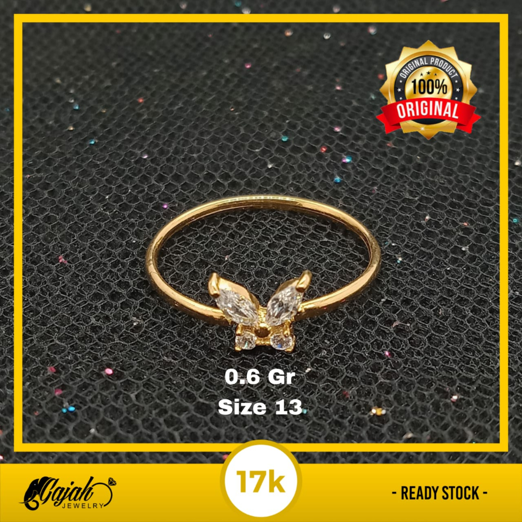 Van Cleef & Arpels Cincin Emas 17K - 0.6 Gr Kadar