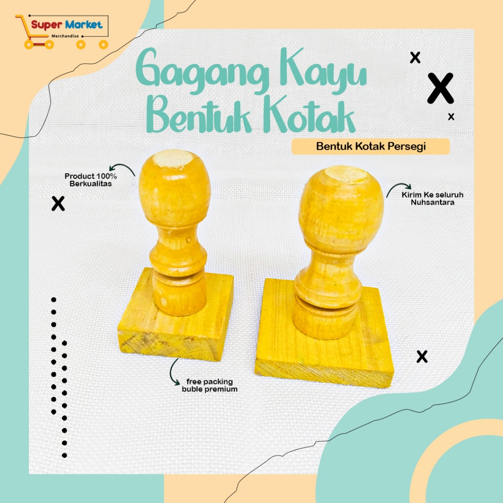 

Gagang Stempel Kayu Flash Kotak / Stampel Kayu Flash 25X25 35X35 40X40