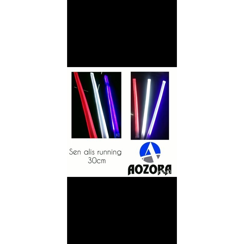 lampu alis running 30 cm 2 mode universal semua motor AOZORA