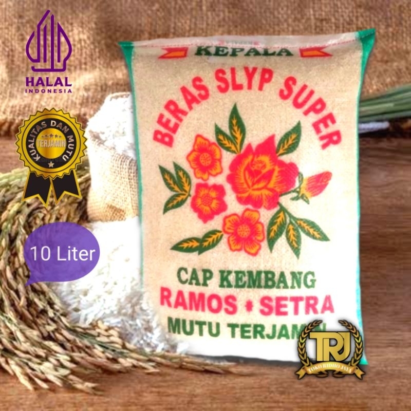 

BERAS SLYP SUPER CAP KEMBANG RAMOS SETRA KEMASAN 10 LITER