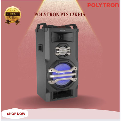 POLYTRON SPEAKER PORTABLE PTS 12KF15 BLUETOOTH 12inch/PTS12KF15/PTS-12KF15 /PTS 12KF/SPEAKER PORTABL