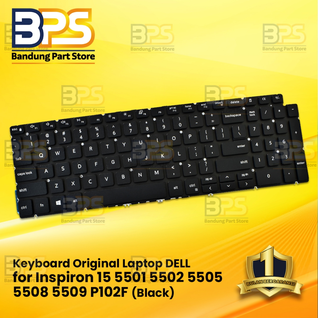 KEYBOARD FOR INSPIRON 15 5501 5502 5505 5508 5509 P102F P12F001 BLACK