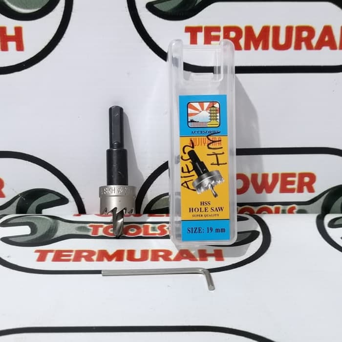 

Hole Saw HSS 19 mm FUJIYAMA Mata Bor Kayu Metal Engsel Laci
