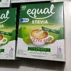 

Equal Stevia gula diabetes box 80gr (40s x 2gr)