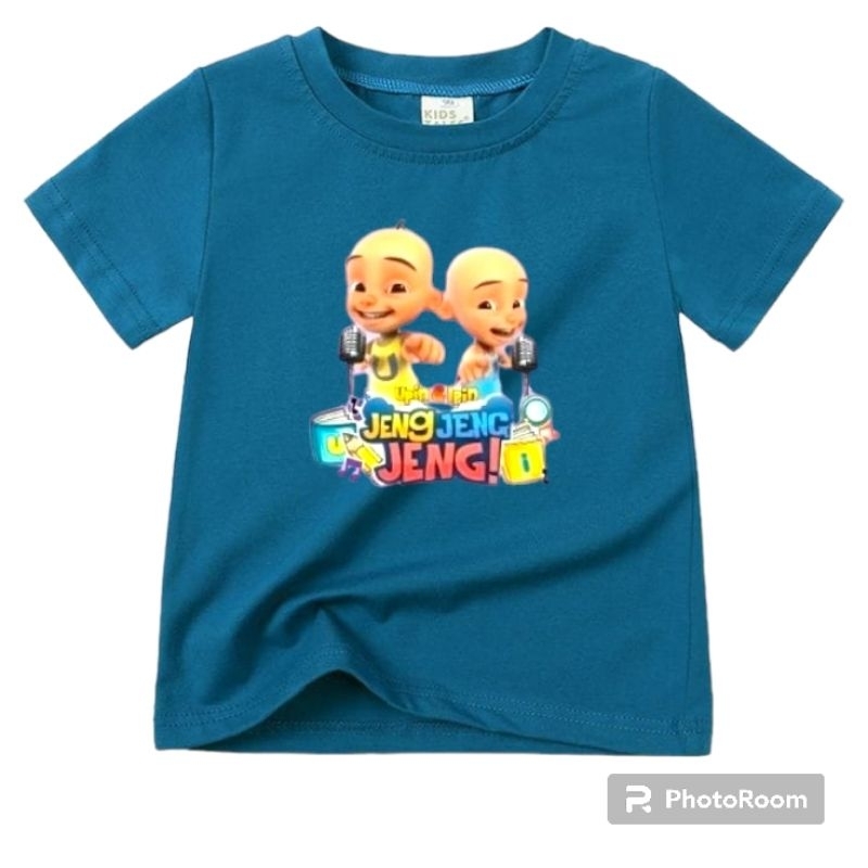 kaos anak Upin Ipin atasan baju anak motif Upin Ipin usia 2-10 tahun unisex